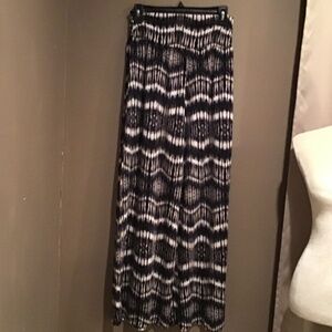 NWT Copper Key Black  Wide Leg Pants Boho Palazzo‎ High Waist L